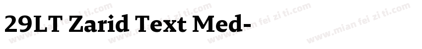 29LT Zarid Text Med字体转换
